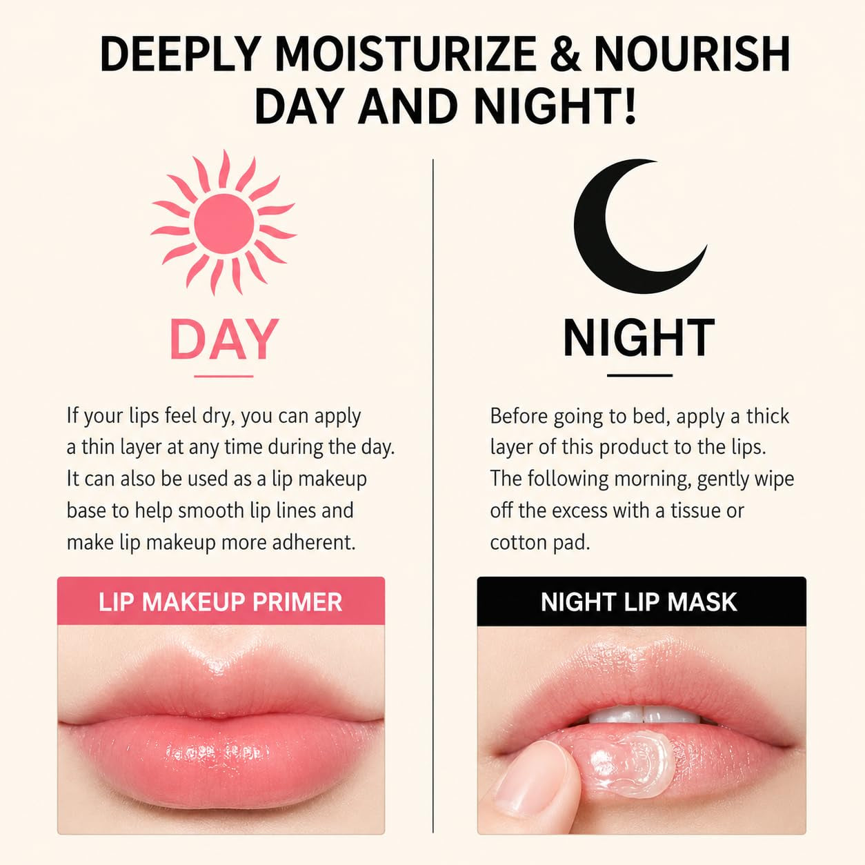 Lip Sleeping Mask, Long-Lasting Night Care Lip Balm for Dry Chapped Lips, Moisturizing & Repairing Lip Mask with Shea Butter, Deep Hydration Nourishing Lip Skin Care, 20G (03# Grapefruit)